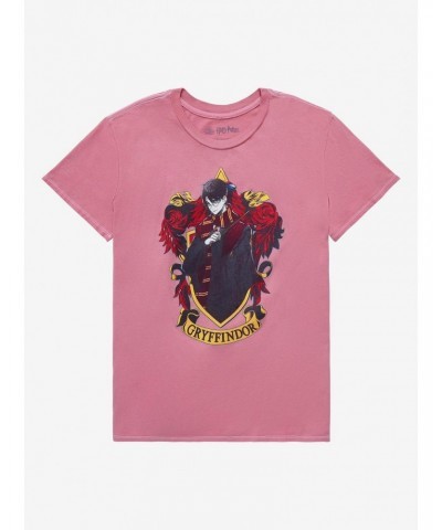 Harry Potter Gryffindor Harry Potter Anime Portrait Boyfriend Fit Girls T-Shirt $9.95 T-Shirts