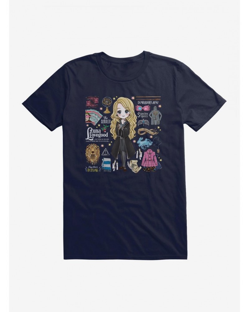 Harry Potter Stylized Luna Icons T-Shirt $7.46 T-Shirts