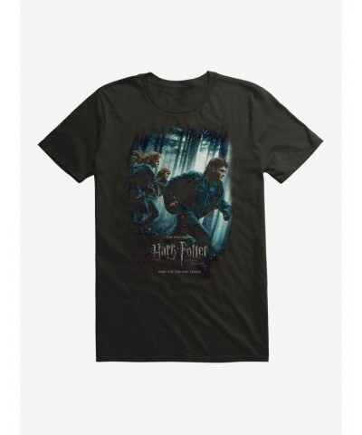 Harry Potter Deathly Hallows Part 1 Movie Poster T-Shirt $8.41 T-Shirts