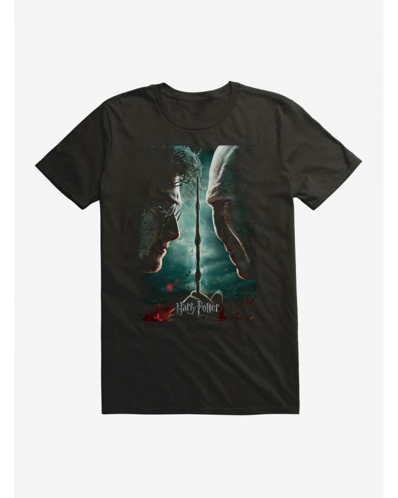 Harry Potter Deathly Hallows Part 2 Movie Poster T-Shirt $8.03 T-Shirts