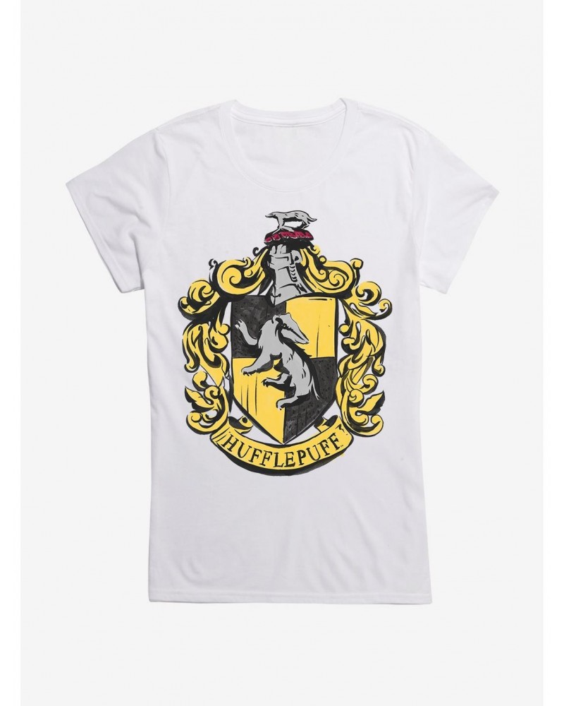 Harry Potter Hufflepuff Shield Girls T-Shirt $6.37 T-Shirts