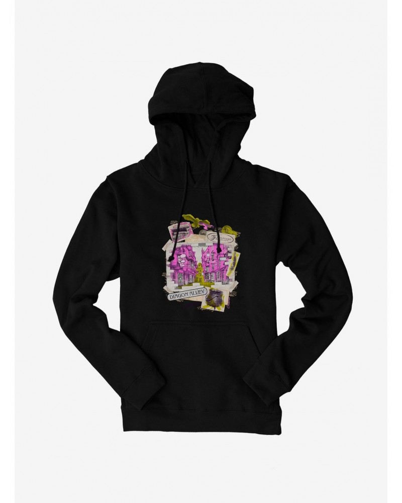 Harry Potter Diagon Alley Collage Hoodie $17.24 Hoodies