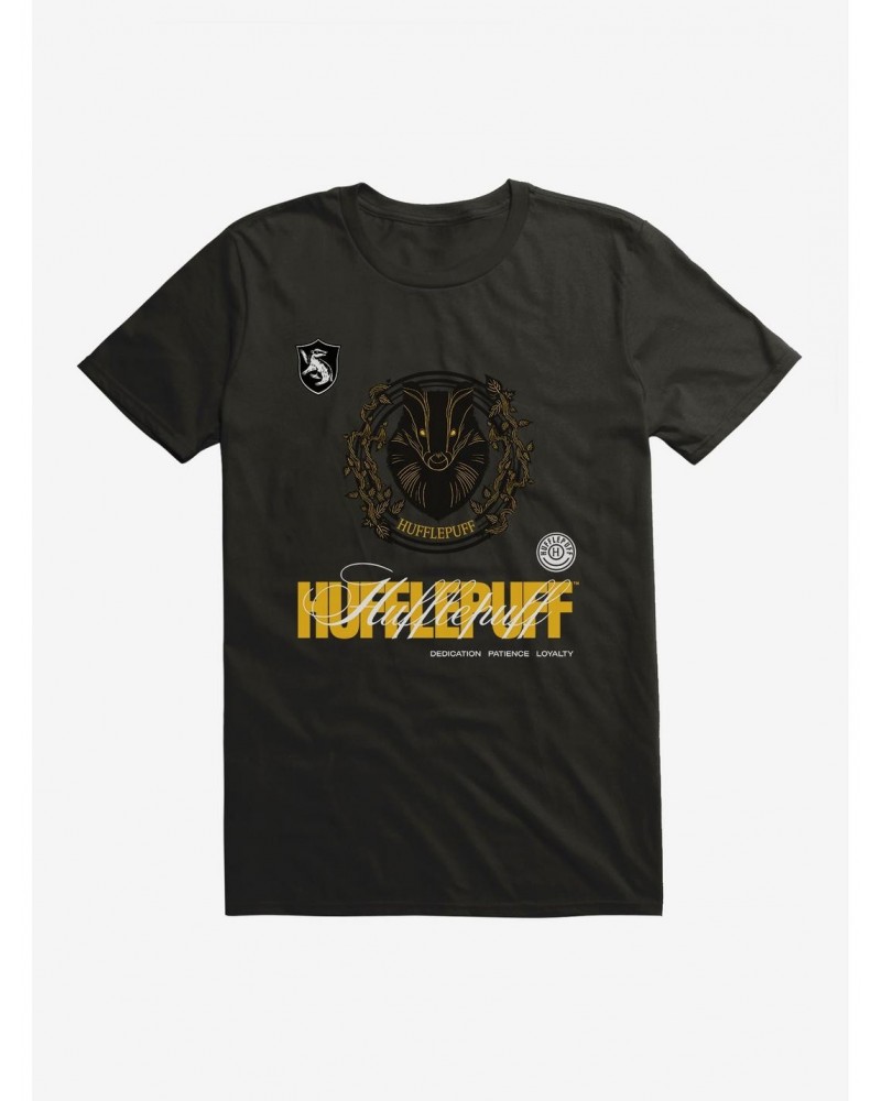 Harry Potter Hufflepuff Seal Motto T-Shirt $5.93 T-Shirts