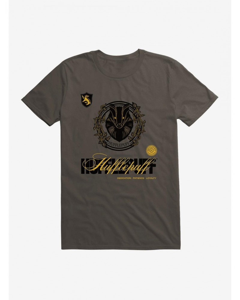 Harry Potter Hufflepuff Seal Motto T-Shirt $6.50 T-Shirts