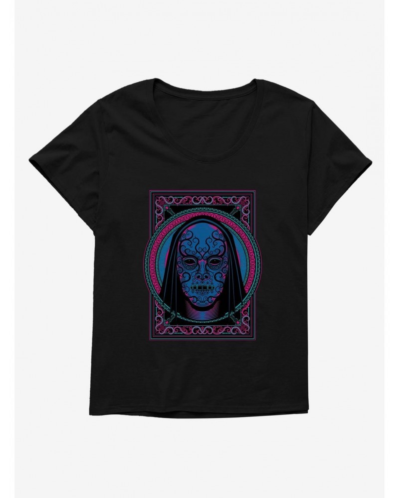 Harry Potter Death Eater Mask Girls T-Shirt Plus Size $11.56 T-Shirts