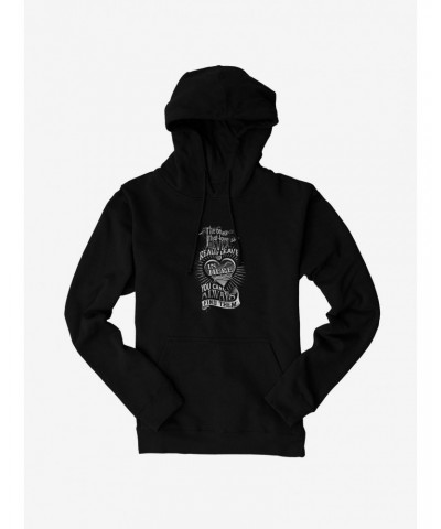 Harry Potter BW Ones That Love Us Quote Hoodie $16.88 Hoodies