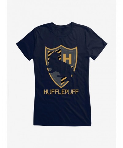 Harry Potter Hufflepuff Shield Girls T-Shirt $9.56 T-Shirts