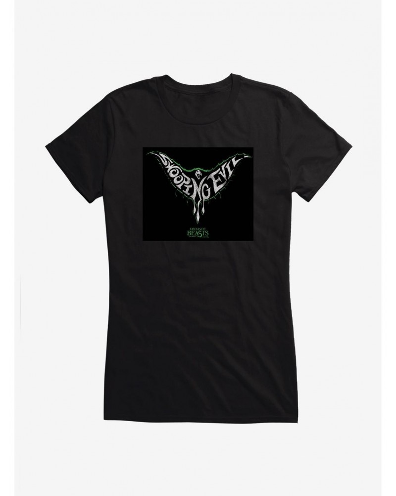 Fantastic Beasts Swooping Evil Drip Font Girls T-Shirt $6.97 T-Shirts