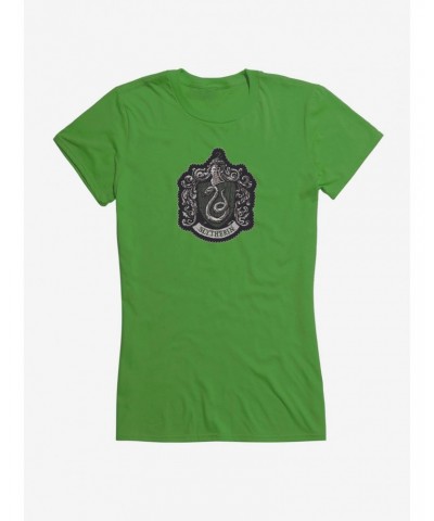 Harry Potter Slytherin Coat of Arms Girls T-Shirt $5.98 T-Shirts