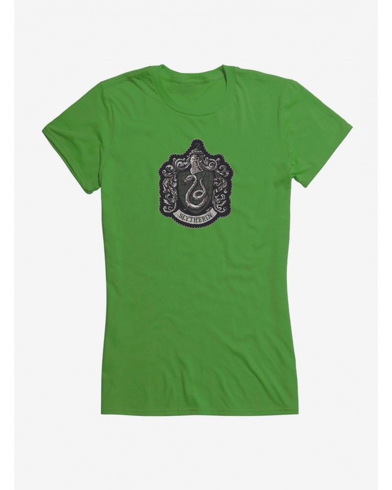 Harry Potter Slytherin Coat of Arms Girls T-Shirt $5.98 T-Shirts