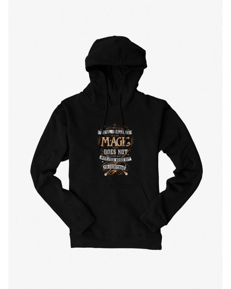 Harry Potter Wands Out Quote Hoodie $14.73 Hoodies