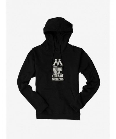 Harry Potter Nothing To Fear Nothing To Hide Hoodie $16.88 Hoodies