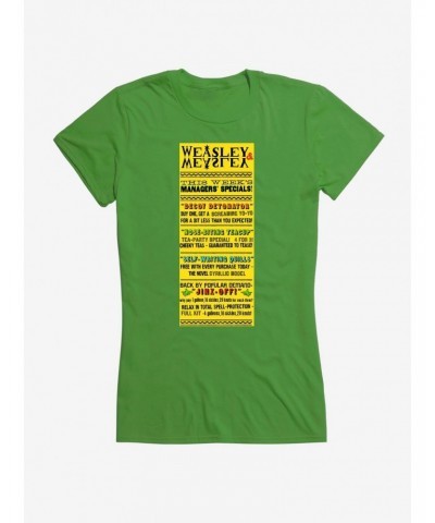 Harry Potter Weasley Wizard Wheezes Poster Girls T-Shirt $8.57 T-Shirts