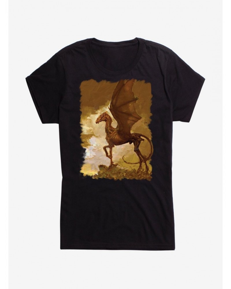 Harry Potter Brown Thestral Painting Girls T-Shirt $8.76 T-Shirts