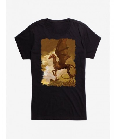 Harry Potter Brown Thestral Painting Girls T-Shirt $8.76 T-Shirts