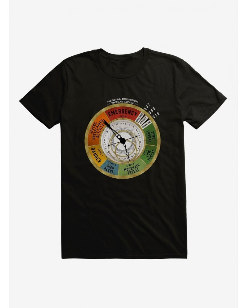 Fantastic Beasts Threat Level Meter Vintage T-Shirt $8.60 T-Shirts