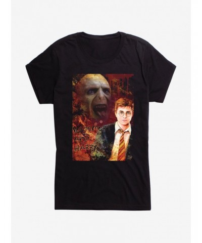 Harry Potter Voldemort Harry Girls T-Shirt $6.97 T-Shirts