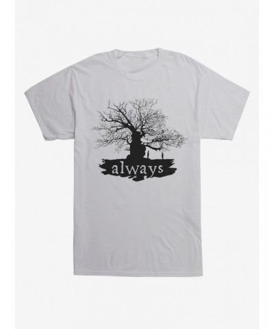 Harry Potter Always Tree Extra Soft Light Grey T-Shirt $8.85 T-Shirts