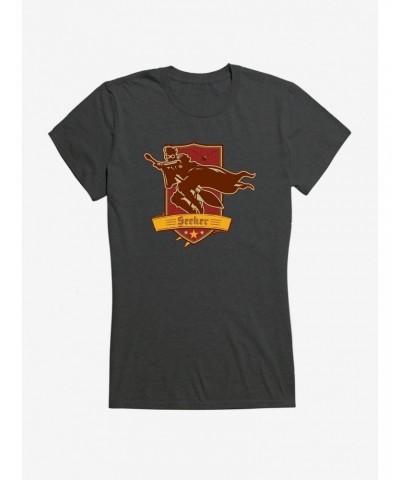 Harry Potter Quidditch Seeker Badge Girls T-Shirt $8.96 T-Shirts