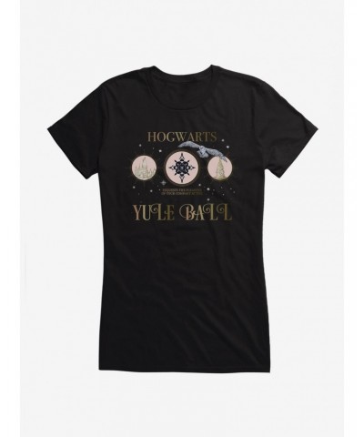 Harry Potter Hogwarts Yule Ball Invitation Girls T-Shirt $6.18 T-Shirts