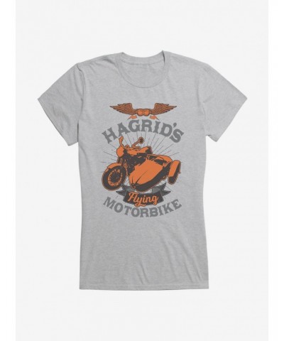 Harry Potter Hagrid's Flying Motorbike Bronze Icon Girls T-Shirt $6.18 T-Shirts