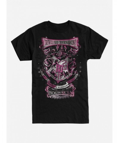 Harry Potter Triwizard Tournament Hogwarts Black T-Shirt $6.12 T-Shirts