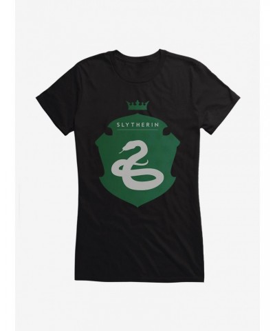 Harry Potter Slytherin Shield Girls T-Shirt $8.76 T-Shirts