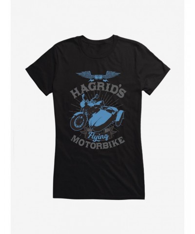 Harry Potter Hagrid's Flying Motorbike Icon Girls T-Shirt $8.57 T-Shirts