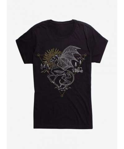 Harry Potter Thestral Outline Girls T-Shirt $9.96 T-Shirts