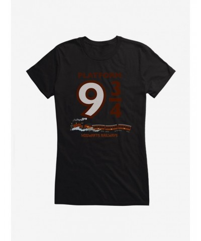 Harry Potter Platform 9 3/4 Hogwarts Railways Girls T-Shirt $6.57 T-Shirts
