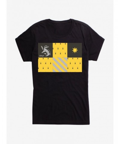 Harry Potter Hufflepuff Checkered Patterns Girls T-Shirt $8.76 T-Shirts