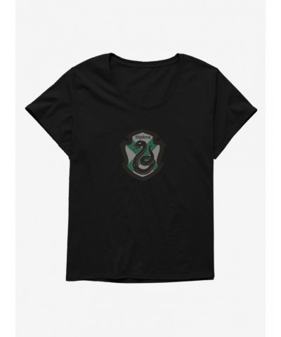 Harry Potter Simple Slytherin Girls T-Shirt Plus Size $9.71 T-Shirts