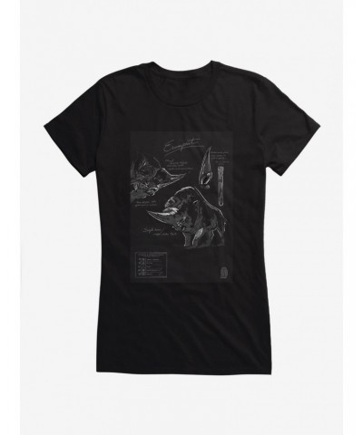 Fantastic Beasts Erumpent Sketches Girls T-Shirt $9.36 T-Shirts