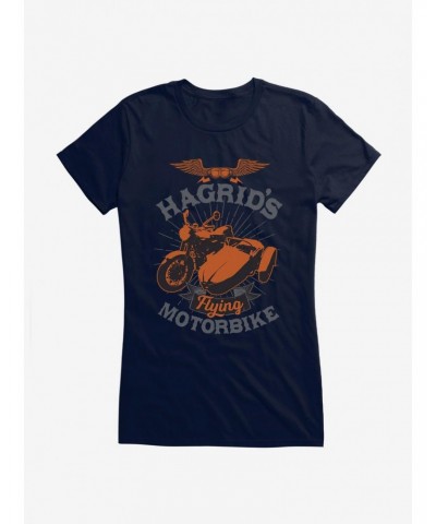 Harry Potter Hagrid's Flying Motorbike Bronze Icon Girls T-Shirt $7.17 T-Shirts