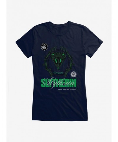 Harry Potter Slytherin Seal Motto Girls T-Shirt $6.57 T-Shirts