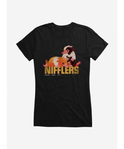 Fantastic Beasts Nifflers Girls T-Shirt $7.57 T-Shirts
