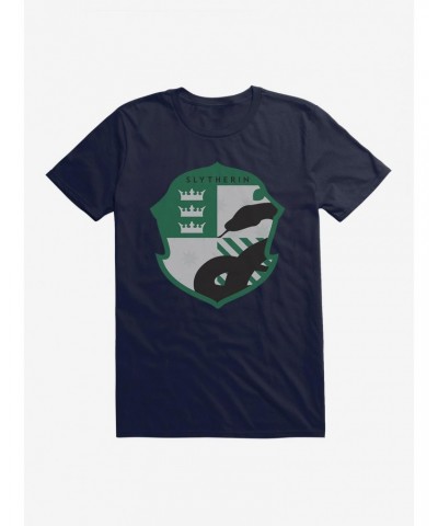 Harry Potter Slytherin Triple Crown Crest T-Shirt $8.41 T-Shirts