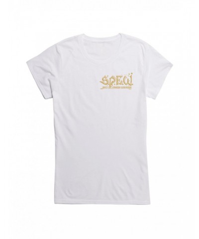 Harry Potter SPEW Organization Gold Text Girls T-Shirt $9.56 T-Shirts