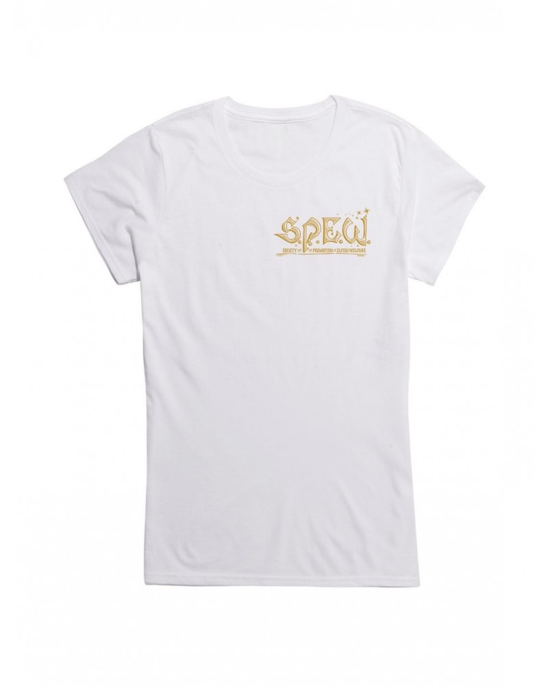 Harry Potter SPEW Organization Gold Text Girls T-Shirt $9.56 T-Shirts