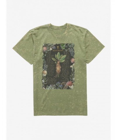 Harry Potter Mandrake Flowers Mineral Wash T-Shirt $7.25 T-Shirts