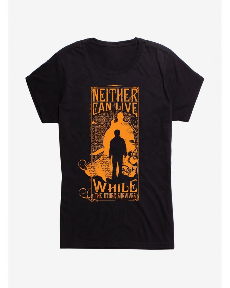 Harry Potter Voldemort Harry One Must Die Girls T-Shirt $8.17 T-Shirts