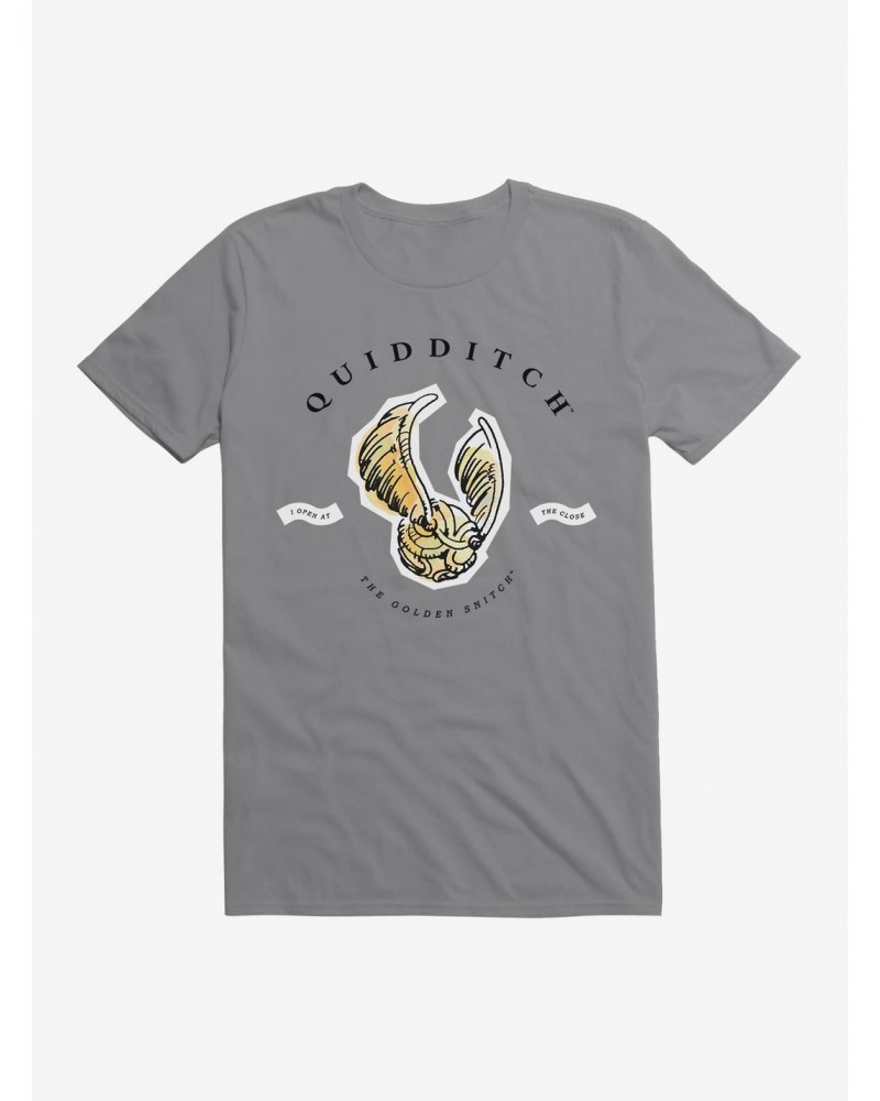 Harry Potter Watercolor Quidditch Golden Snitch T-Shirt $6.12 T-Shirts