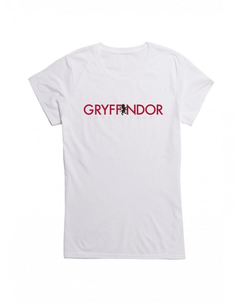 Harry Potter Gryffindor Bold Script Girls T-Shirt $9.56 T-Shirts