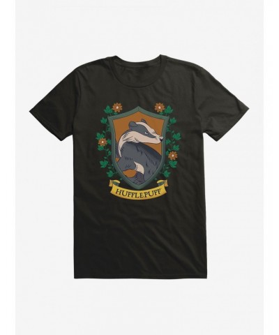 Harry Potter Hufflepuff Crest T-Shirt $8.22 T-Shirts