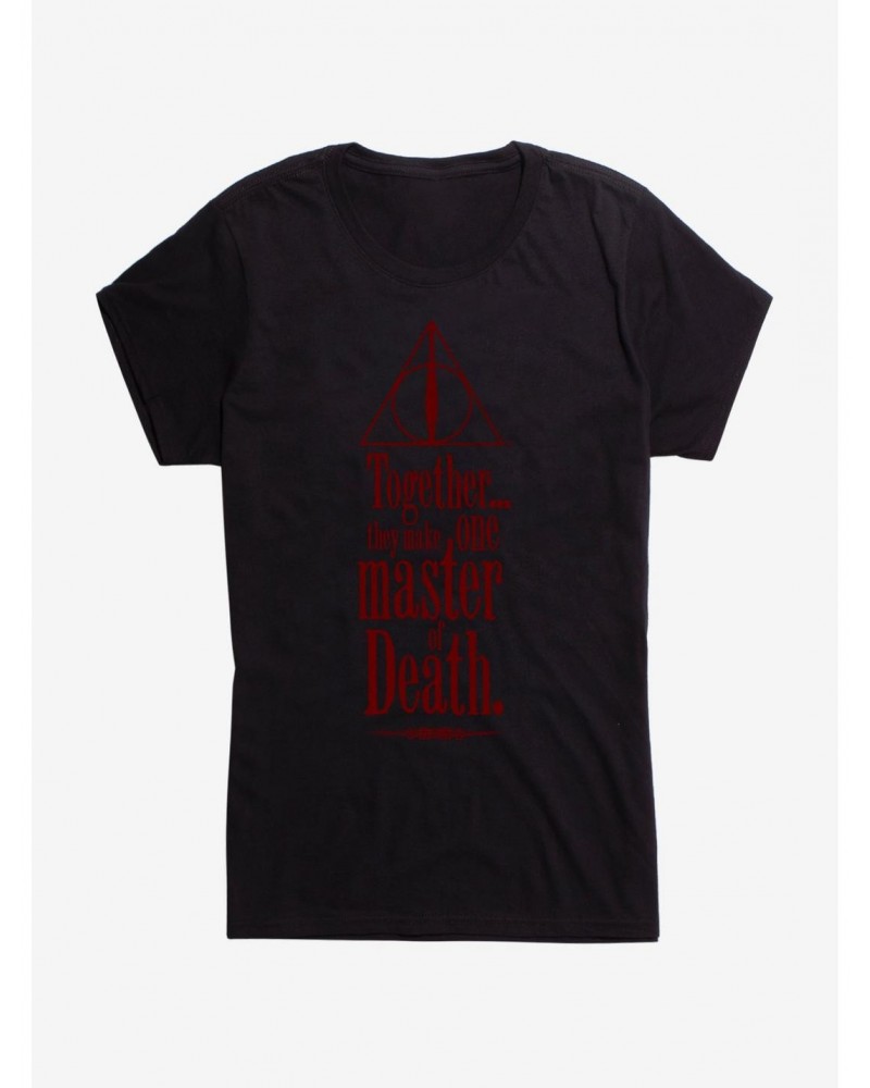 Harry Potter Deathly Halllows Master of Death Girls T-Shirt $7.17 T-Shirts