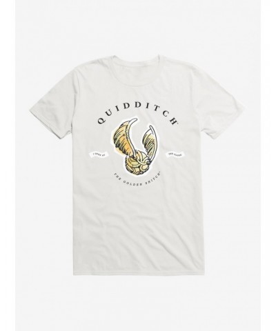 Harry Potter Watercolor Quidditch Golden Snitch T-Shirt $6.50 T-Shirts