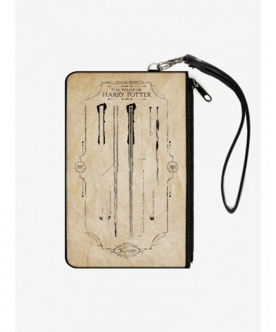 Harry Potter The Wand of Potter Anatomy Canvas Clutch Wallet $10.24 Wallets