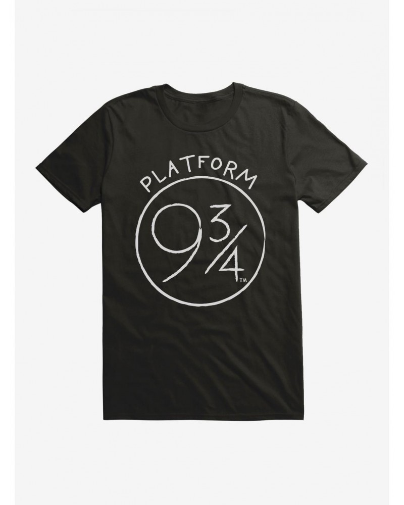 Harry Potter Platform 9 3/4 Sketch T-Shirt $9.37 T-Shirts