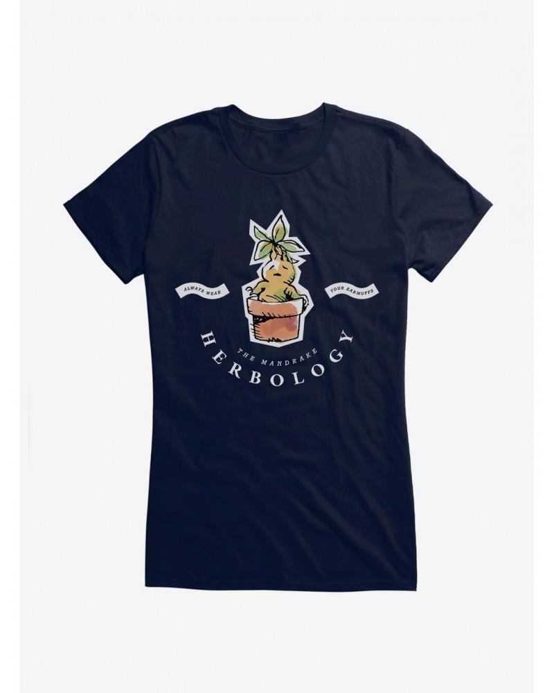 Harry Potter Watercolor Herbology Mandrake Girls T-Shirt $7.17 T-Shirts