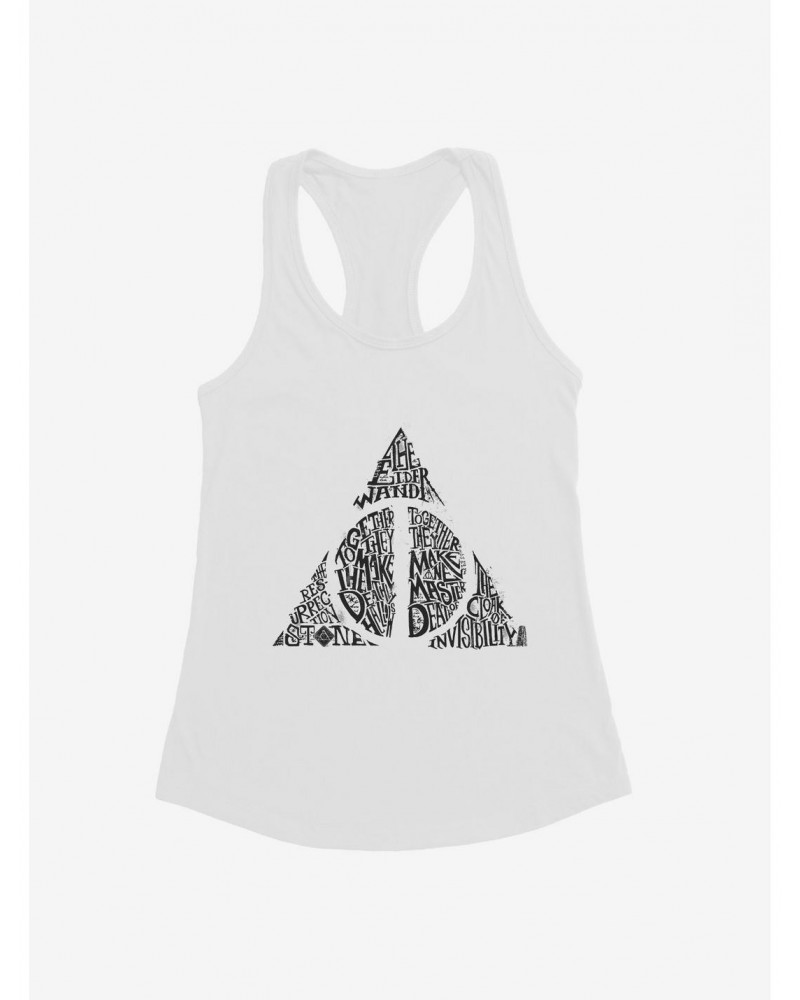 Harry Potter Deathly Hallows Script Girls Tank $9.76 Tanks